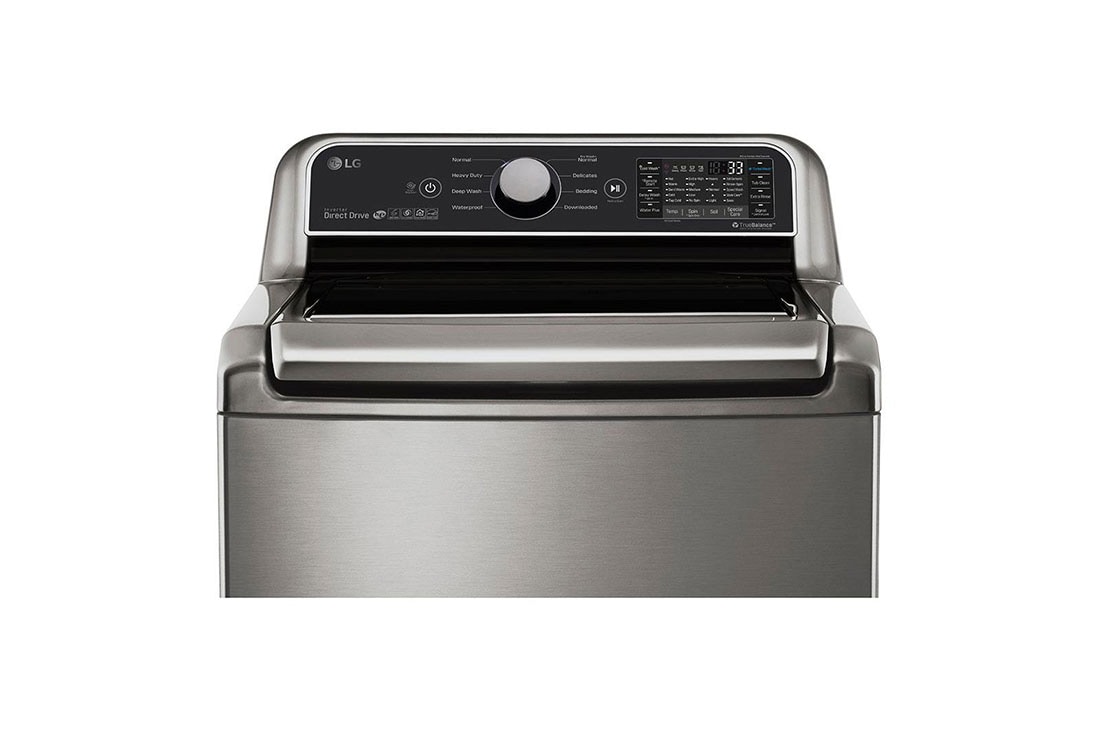 LG 27 Inch Top Load Washer with TurboWash in Graphite Steel