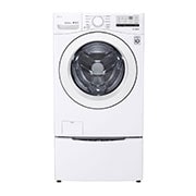 LG 4.5 cu. ft. Ultra Large Front Load Washer, WM3400CW_WD100CW Front, WM3400CW, thumbnail 3