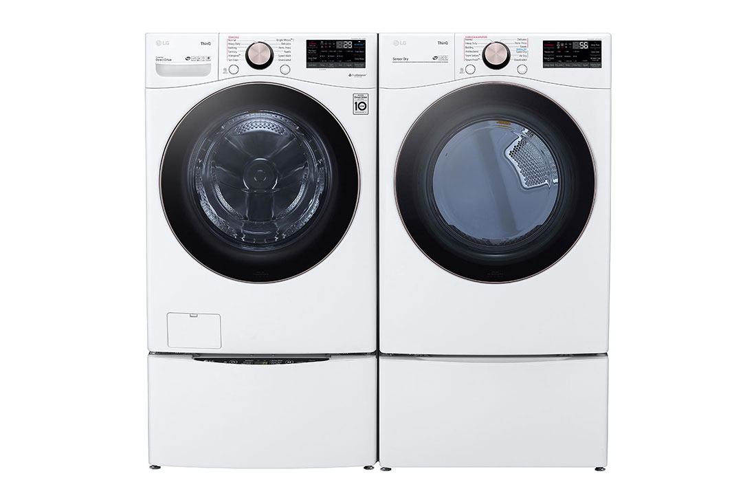 LG cu. ft. Ultra Large Capacity Smart wi-fi Enabled Front Load Washer TurboWash™ 360° and Built-In Intelligence (WM4000HWA) | USA
