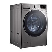 LG 4.5 cu. ft. Ultra Large Capacity Smart wi-fi Enabled Front Load Washer with Built-In Intelligence & Steam Technology, Left Angle, WM3600HVA, thumbnail 3