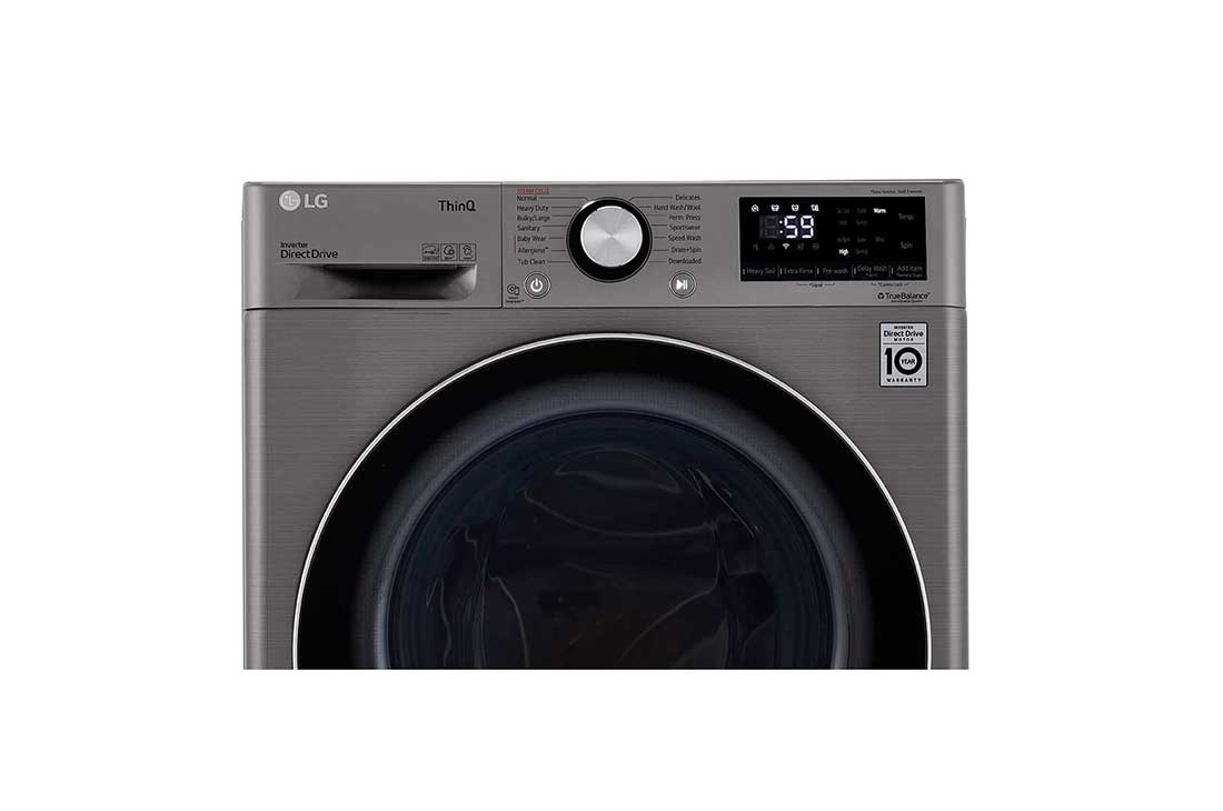 LG 2.4 cu.ft. Smart wi-fi Enabled Compact Front Load Washer with Built-In Intelligence, WM1455HVA, thumbnail 4