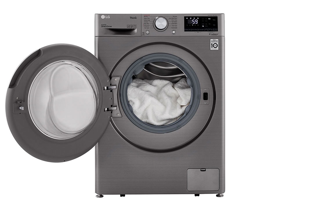 LG WM1455HVA 2.4 cu.ft. Smart wifi Enabled Compact Front Load Washer