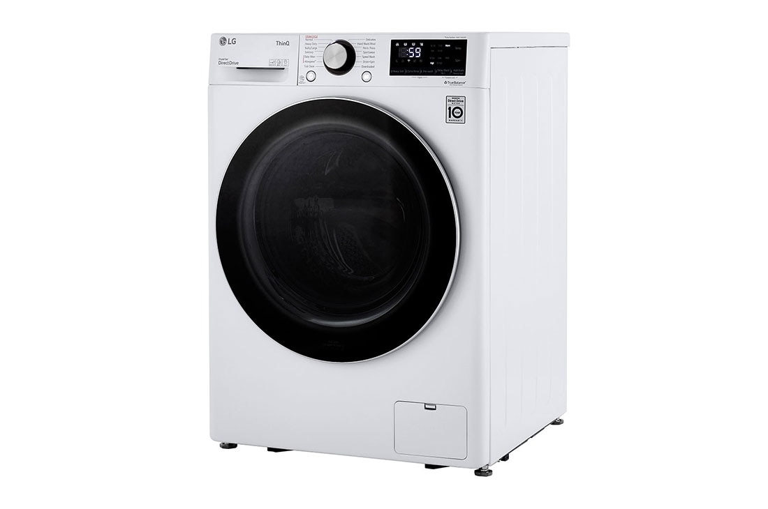 LG WM1455HWA 2.4 cu.ft. Smart wi fi Enabled Compact Front Load Washer with Built In Intelligence LG USA