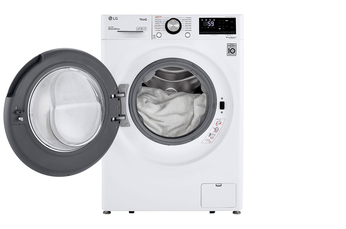 LG WM1455HWA 2.4 cu.ft. Smart wifi Enabled Compact Front Load Washer