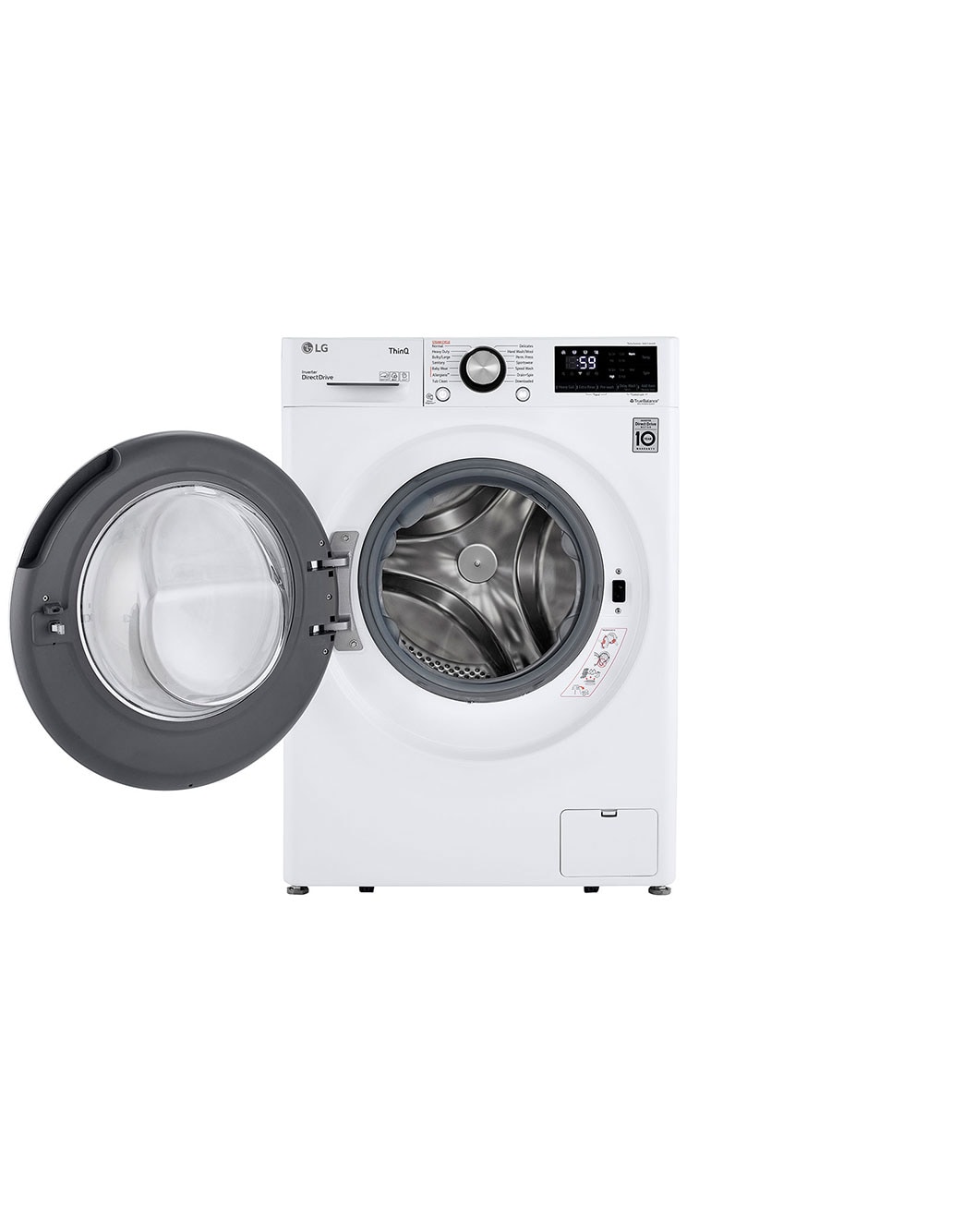 LG 2.4 cu.ft. Smart wifi Enabled Compact Front Load Washer with Built