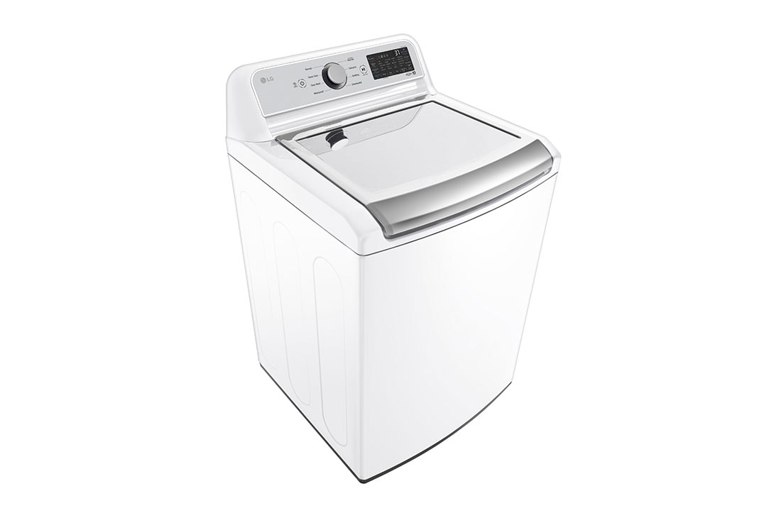 LG 5.3 cu.ft. Mega Capacity Smart wi-fi Enabled Top Load Washer with 4-Way™ Agitator & TurboWash3D™ Technology, WT7405CW, WT7405CW, thumbnail 2