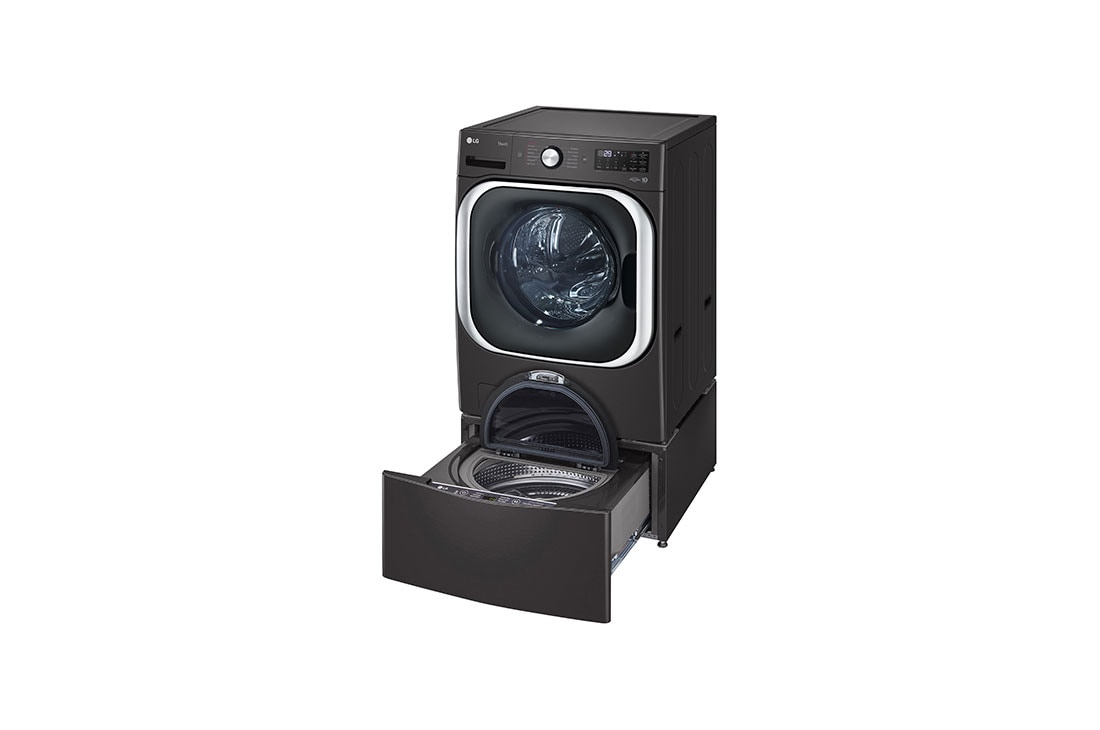 WD200CV LG Appliances 1.0 cu. ft. LG SideKick™ Pedestal Washer, LG  TWINWash™ Compatible GRAPHITE STEEL - Metro Appliances & More