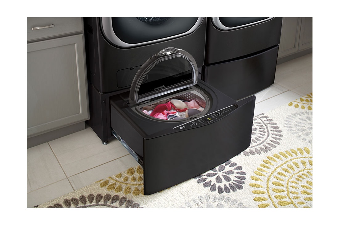 LG 1.0 cu. ft. LG SideKick™ Pedestal Washer, LG TWINWash™ Compatible, WD200CB, WD200CB, thumbnail 10