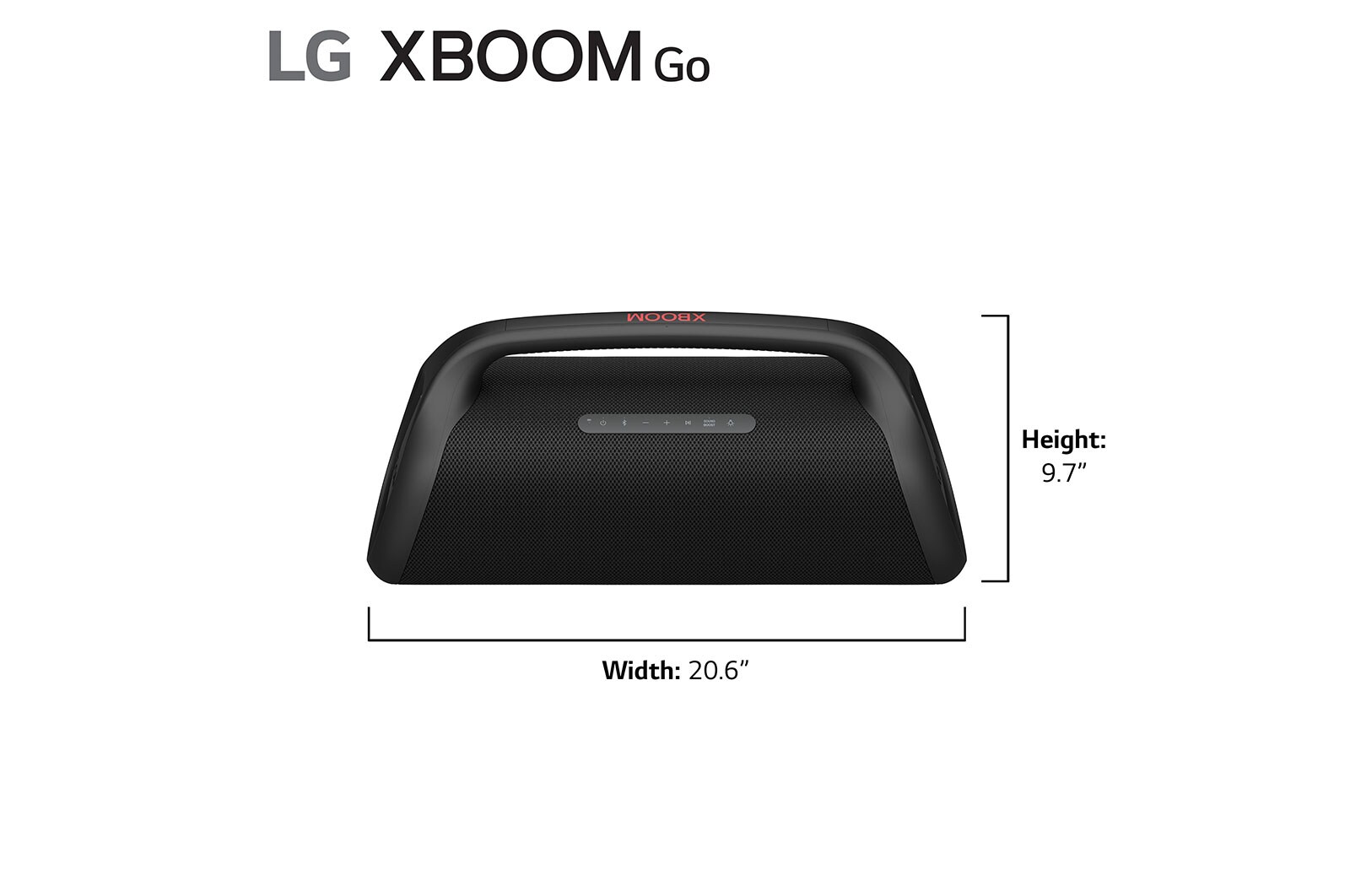 LG XBOOM Go XG9QBK Portable Bluetooth Speaker with Stage Lighting and ...