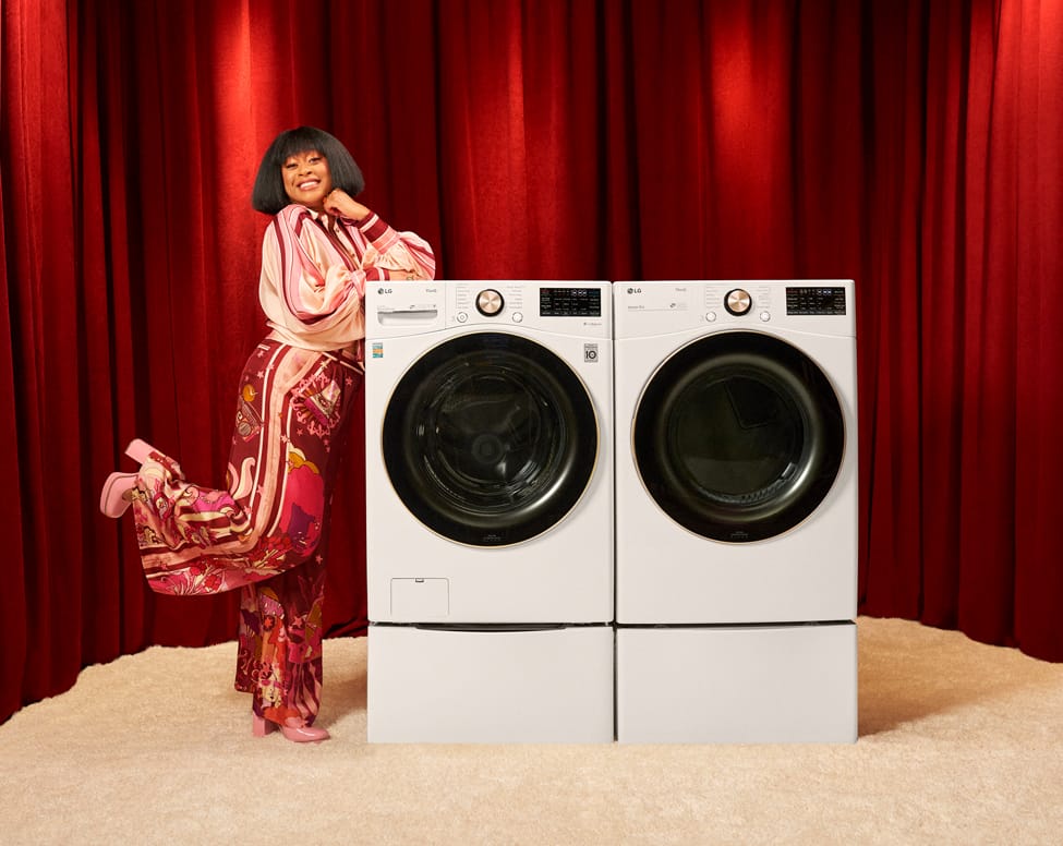 LG Front Load Washer Dryer and Phoebe Robinson