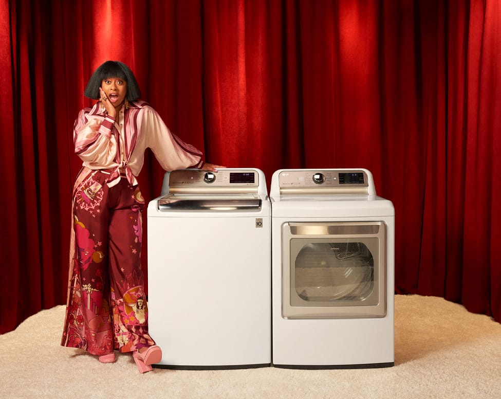 LG Top Load Washer Dryer and Phoebe Robinson