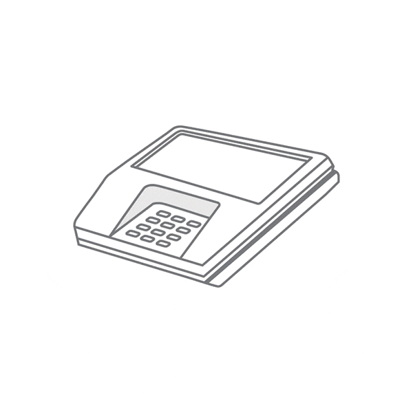 Illustration of a hand moving an LG phone over a payment machine.
