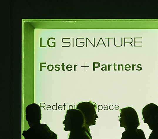 people are looking at lg signature at milano design week 2019