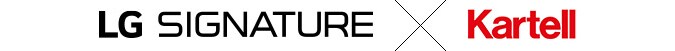 Logo of LG SIGNATURE & Kartell.
