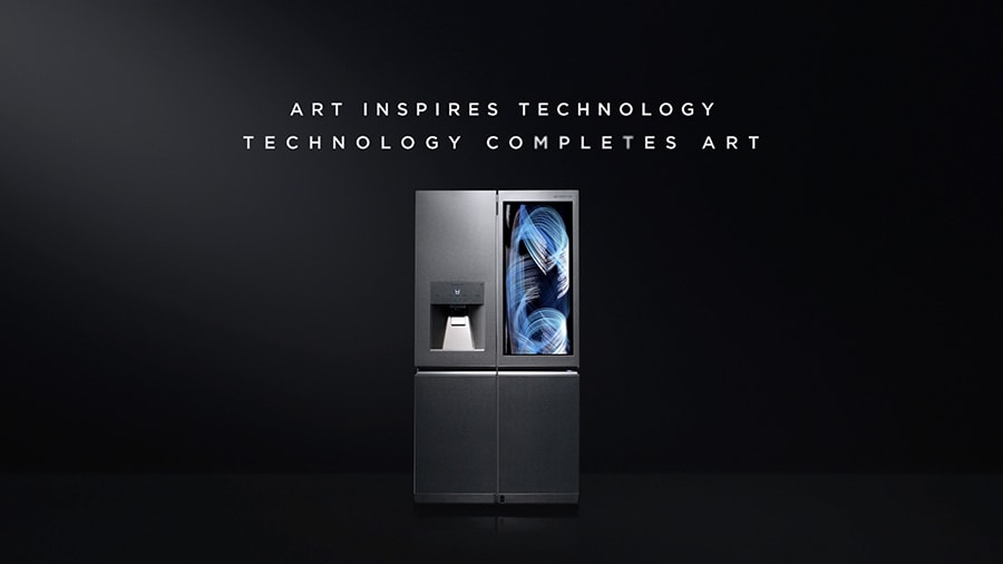 optimal freshness technology of lg signature refrigerator with slogan