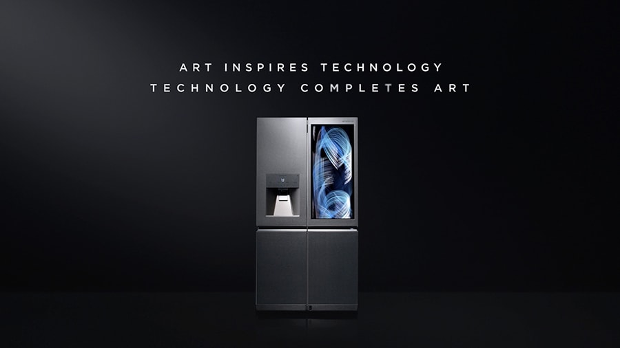 optimal freshness technology of lg signature refrigerator with slogan