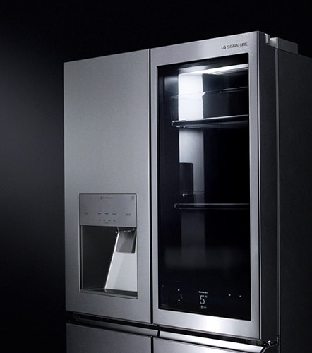 instaview door-in-door function of lg signature refrigerator