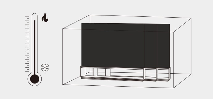 Image explaining how durability test is being done in the condition of 40 degree C for 48 hours