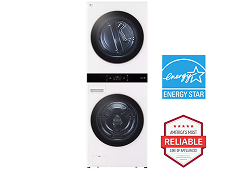 LG STUDIO WashTower™ Smart Front Load 5.0 cu. ft. Washer and 7.4 cu. ft. Gas Dryer with Center Control™
