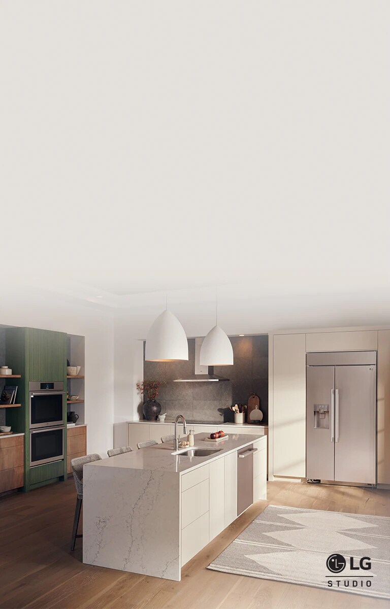 Luxury kitchen with LG STUDIO Appliances