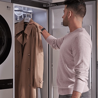The steam-powered STUDIO Styler adds pro-level laundry care to your home tout image