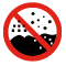 Do not place the product directly on sand (such as at a beach) or mud.