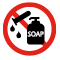 Do not immerse the product in any liquid chemicals (soap, etc.) other than water.