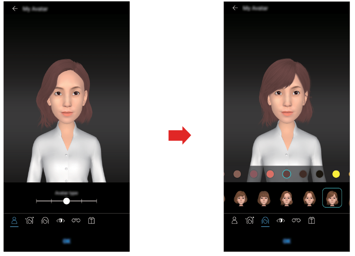 Customize My Avatar using various options provided. 