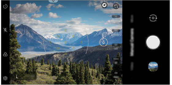 Tap an object or area on the screen to set the exposure manually for the next shot.