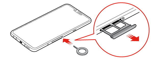 Installing the SIM card and memory card