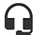 Headset with microphone connected