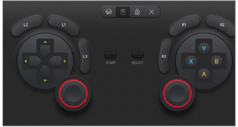 The LG Game Pad controller appears on the dual screen. 
