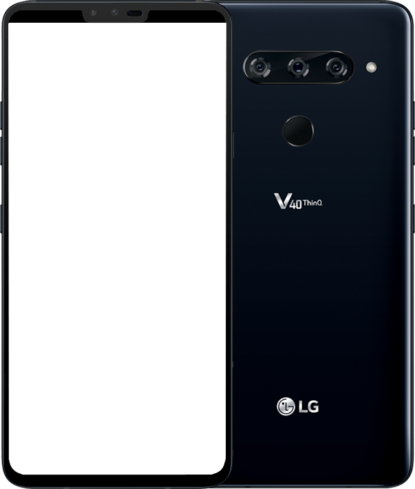 LG V40 ThinQ front and back