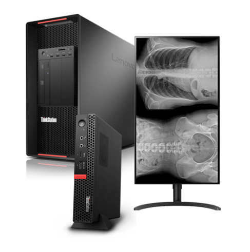 Lenovo ThinkStation workstations and LG Medical Monitors