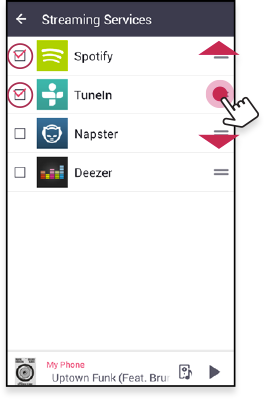 HOW TO EDIT THE LIST OF STREAMING SERVICES ON THE HOME SCREEN