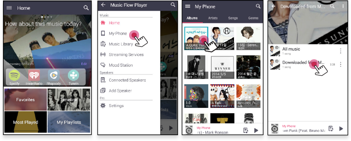 PLAYING AND ADJUSTING YOUR MUSIC