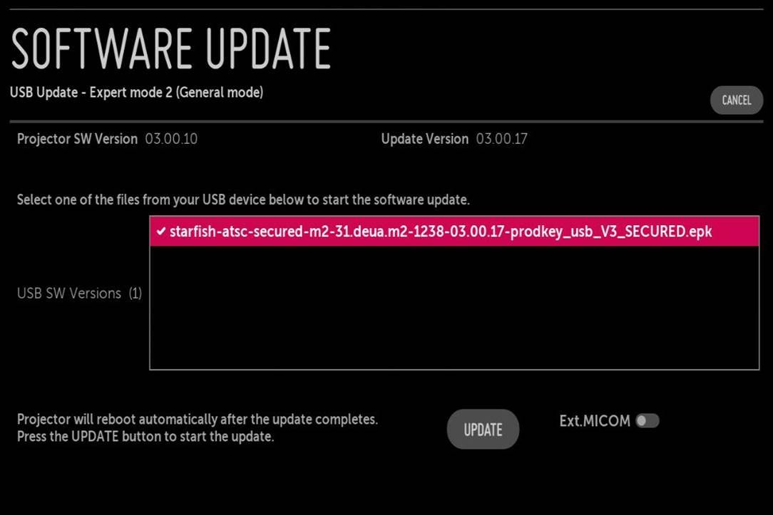 software update