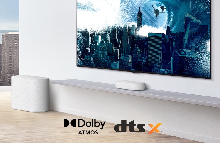 LG Eclair QP5W Compact Sound Bar with Dolby Atmos LG USA