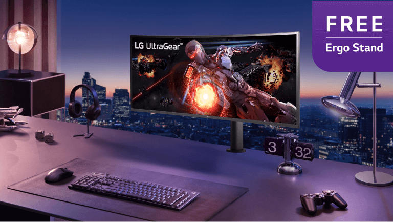 Free stand with monitor purchase