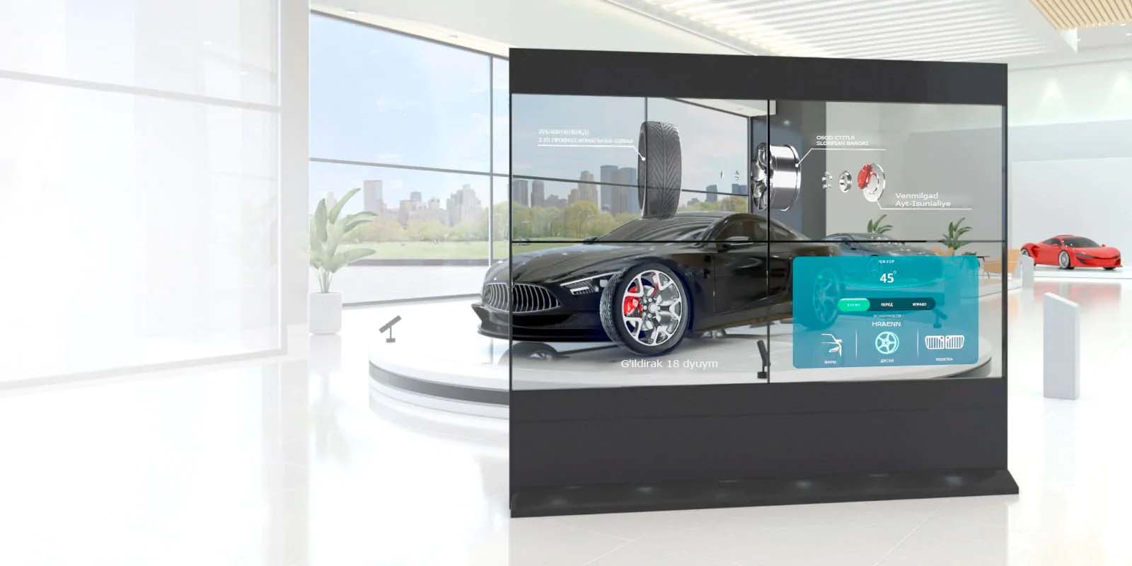 OLED shaffof sensor ekranlari