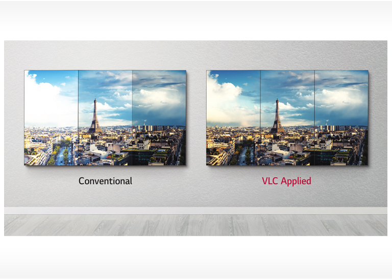 VLC bilan bir tekis yorqinlik