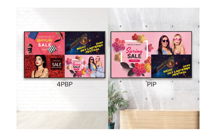 PBP/PIP1 funksiyali bir necha ekranli rejim