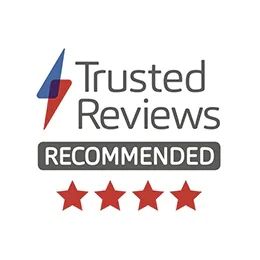 reddot Design Award logo and iF Design Award logo and Trusted Reviews logo.