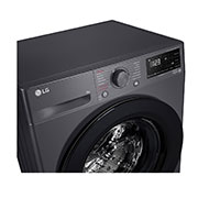 LG 8 kg, Nozik kir yuvish mashinasi, Steam™, Elegant dizayn, Detail view, F2V3PS6J, thumbnail 3