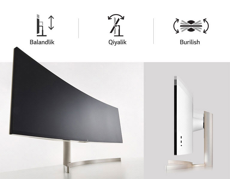 LG 49WL95C Ergonomik dizayn