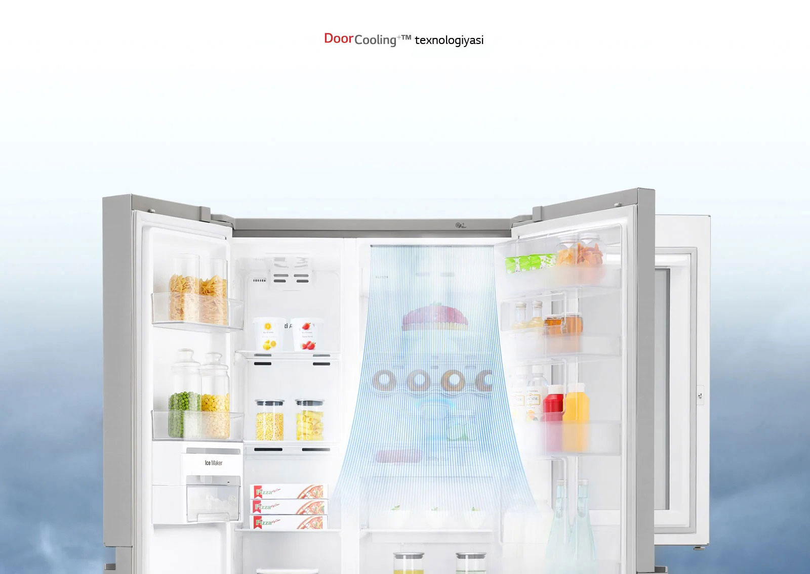 LG DoorCooling+ Tez va maromli sovitish