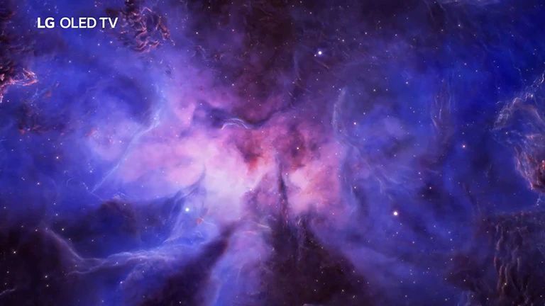 Bir ekranda millionlab mayda rangli zarralar