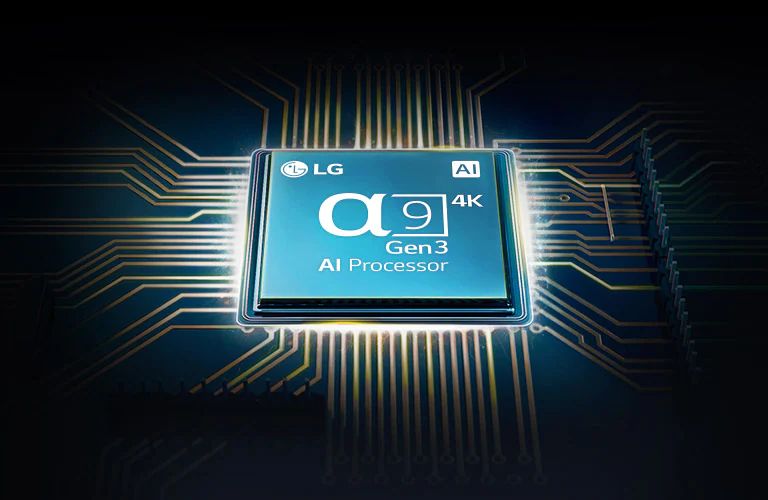 Alpha 9 chipi televizorning ona platasiga oʻrnatilgan