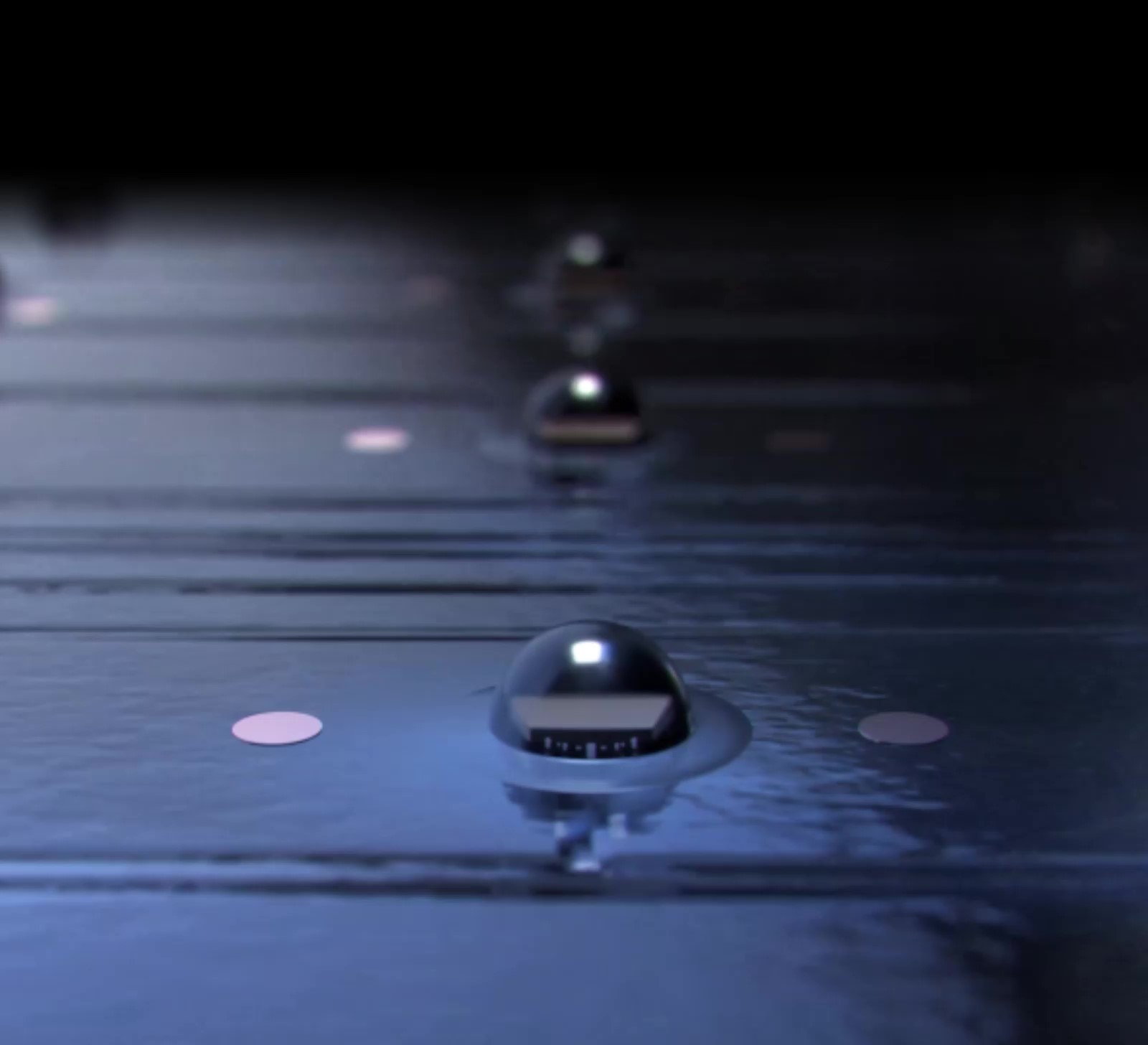 Televizor ichidagi Mini LED chiroqlari yonib, butun monitorni toʻldiradi va oxirida rang-barang gulga aylanadi.