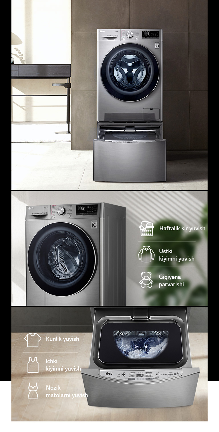 TWINWash™ Mini bilan mos keladi